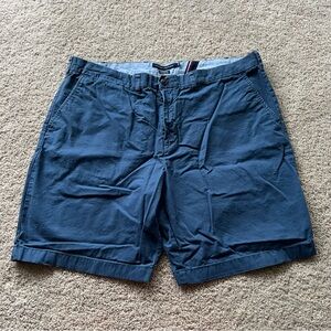Tommy Hilfiger | Flat Front Classic Fit 9” Inseam 5-Pocket Cotton Shorts, Navy